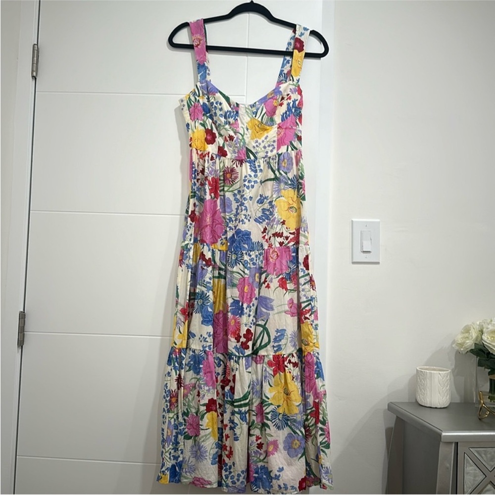 Zara floral print multi-colored dress - Picture 2 of 4